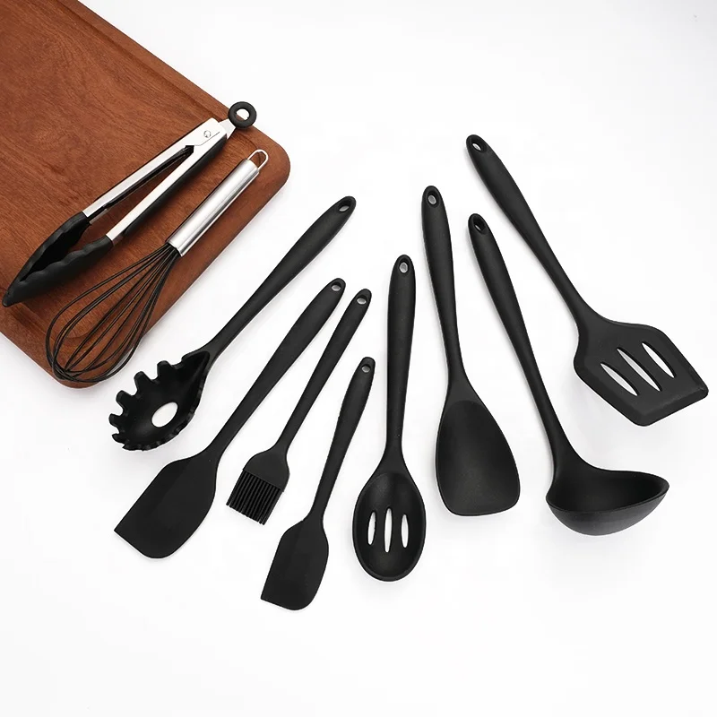 

Silicone Kitchen Utensils Set Stylish And Durable Silicone Tool, Black