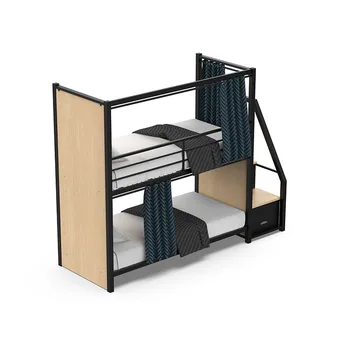 Erwachsene Twin Stahl Kapsel Holz Etagen Bett Für 2 Menschen Etagen