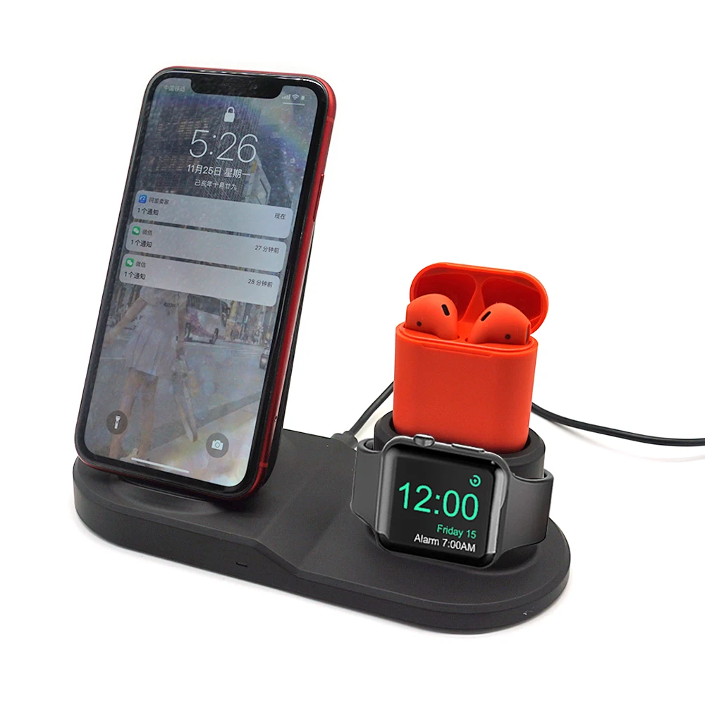 

3 in 1 Dual Wireless Charging Pad with Mobile Stand