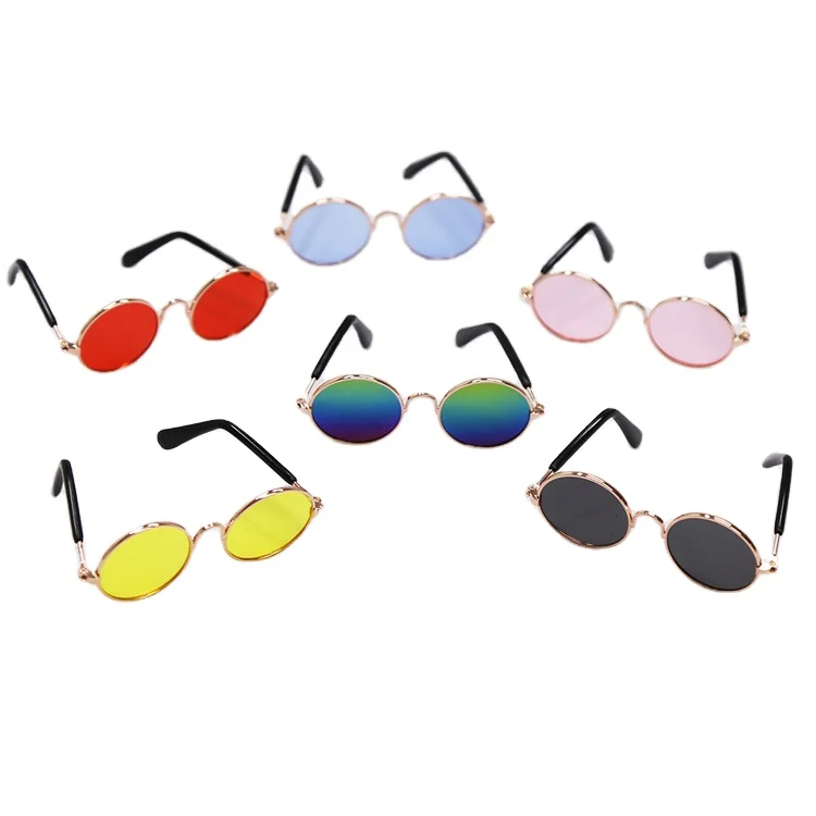

Small MOQ Cats Sculpture Small Medium-sized Sun Protection Dog Sunglasses Pet Accessories Pet Sunglasses, 6 colors