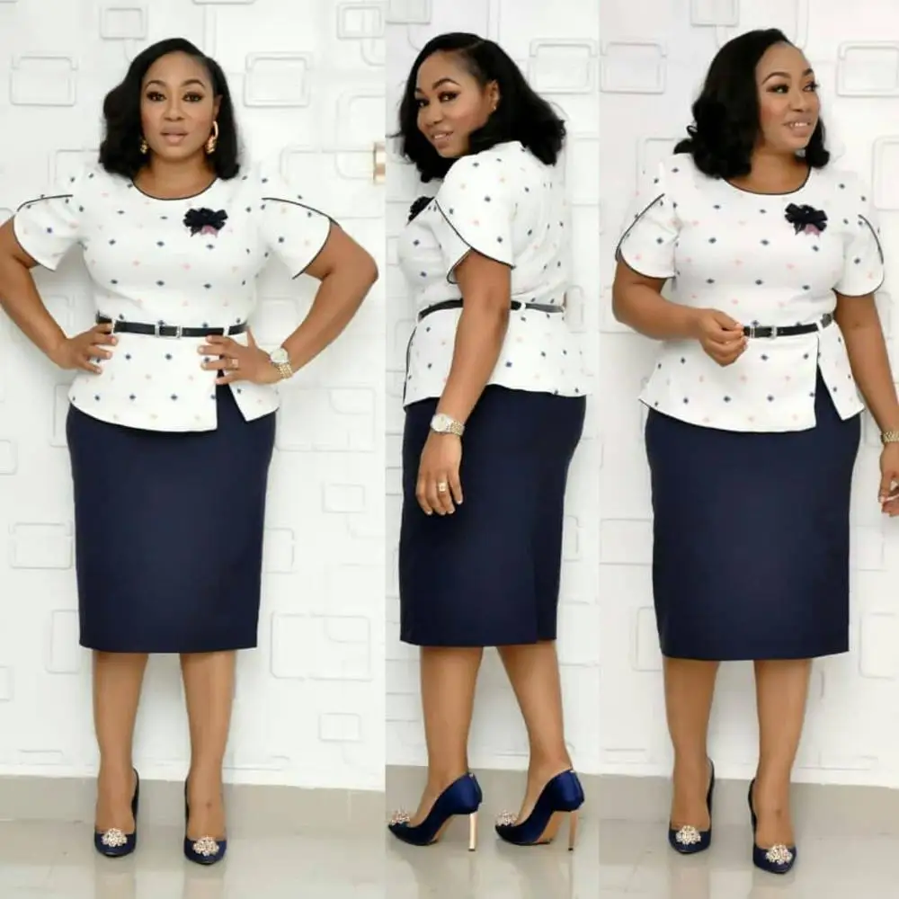 

2020 turkey design clothing ladies two piece african office dress