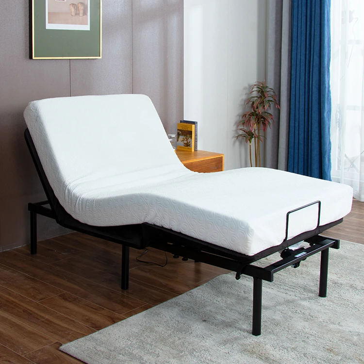 

Tekvorcare electrical adjustable bed frame king single bed metal folding bed frame queen size