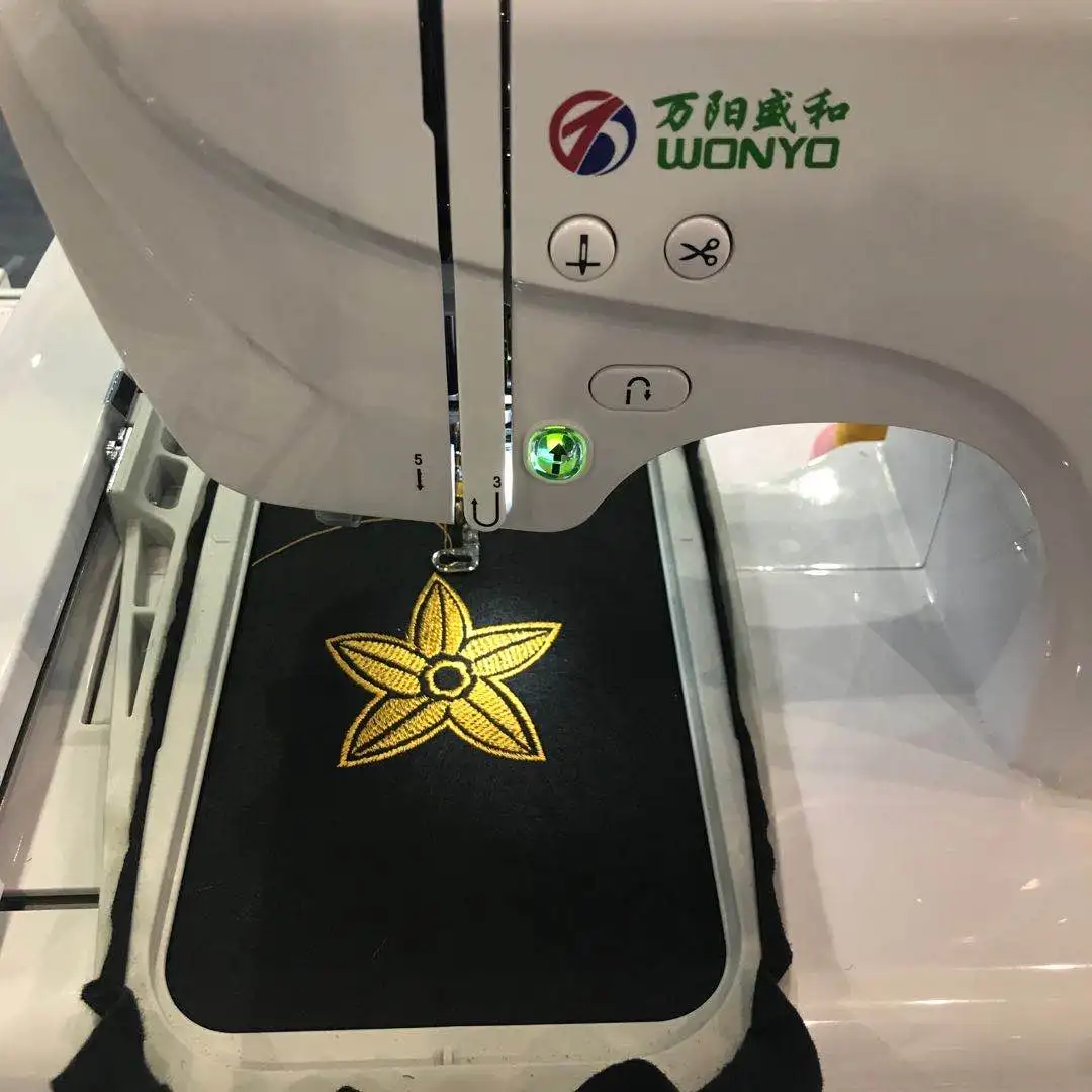 Promotion Wonyo Computerized Home Domestic Embroidery Machine Price