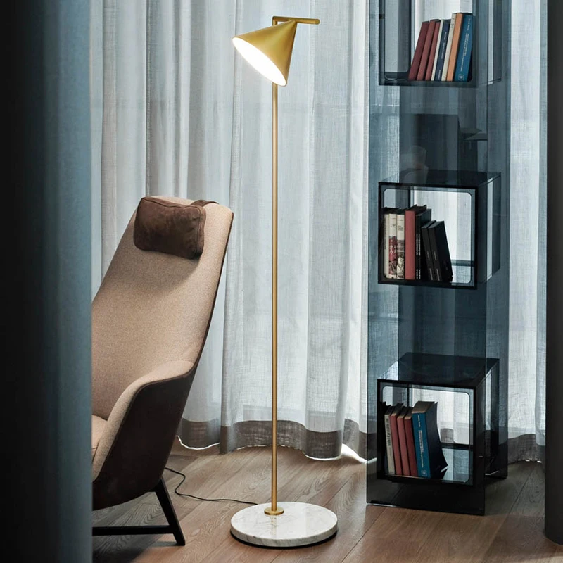 Nordic Design Modern Room golden Standing Art Lights Led Floor Lamp