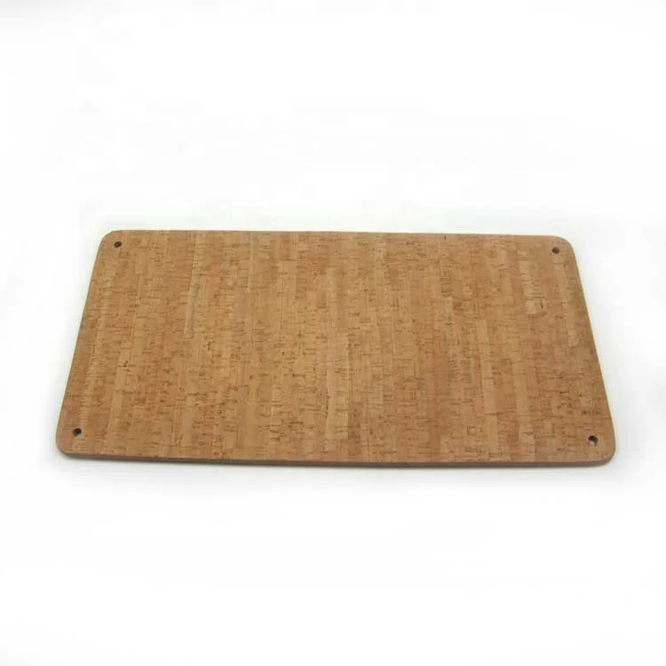 
Unframed Natural Cork Board with hanging hole for wall bulletin, 10mm thick x 600mm x 300mm Retangular Shaped Round Corner 