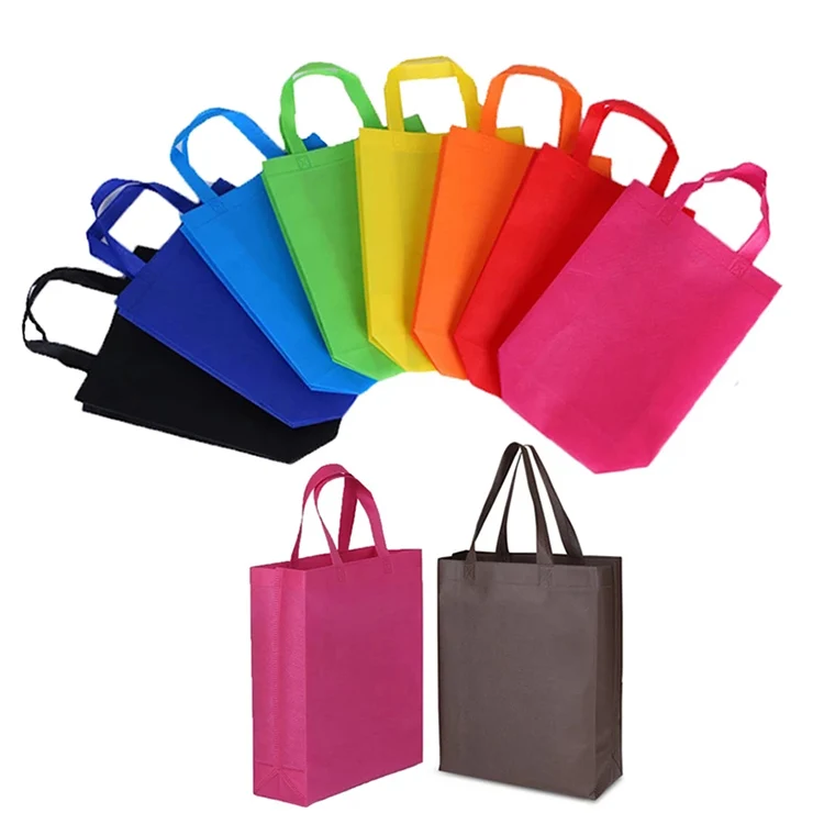 

YASEN Reusable Shopping Non-Woven Tote Ecological Bag Custom LOGO Blank Design Cheap Non Woven Shopping Bag Promotion