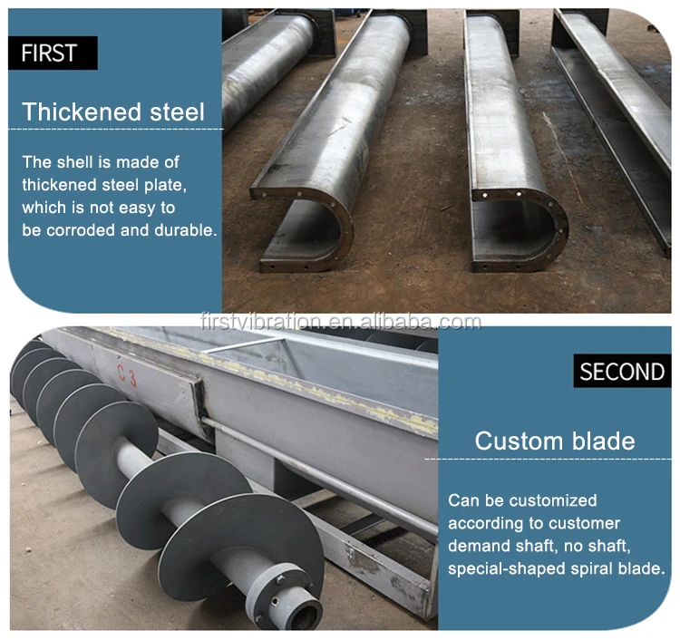 Thermal Processing Heater Screw Drying Auger Hollow Flight