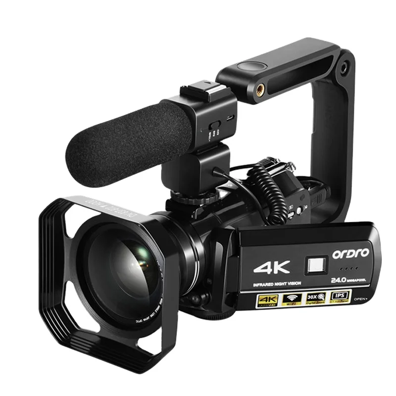 

AC3 4K UHD Professional WIFI Digital Video Camera IR Light Night Vision Youtube Camcorder