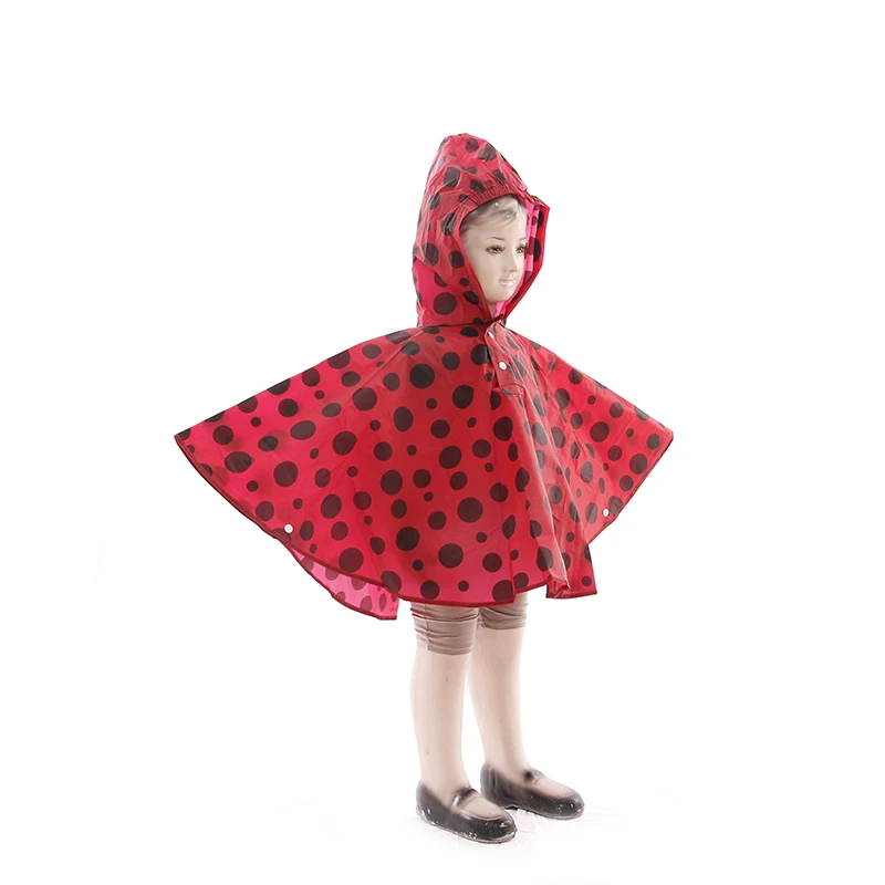 

Waterproof PEVA Environmental cartoon fashion kids poncho