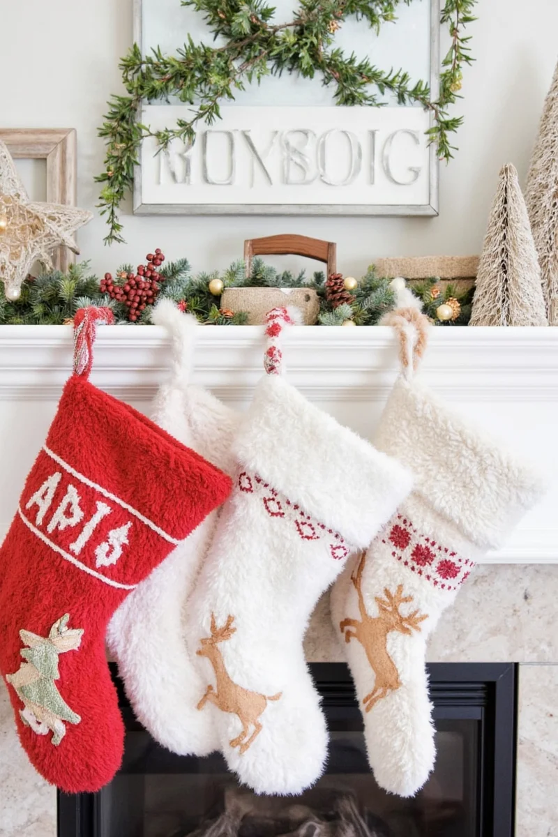 Comparison chart of stocking types, materials, sizes, and features