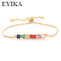 

2019 EYIKA New Mexico Gold good quality rainbow Bangle Design For woman charm bracelet jewelry
