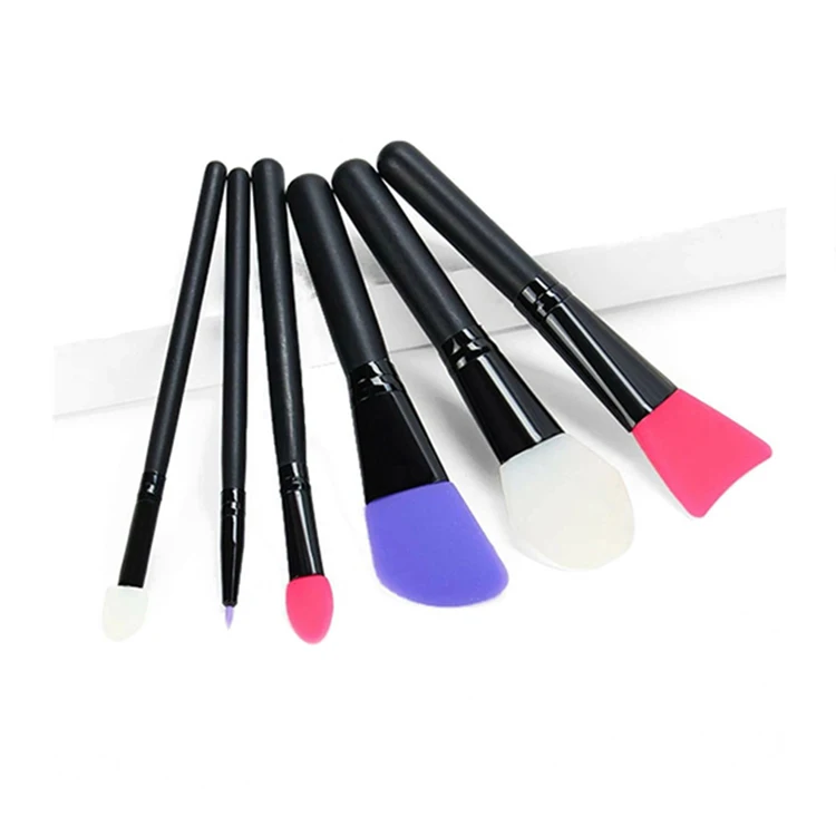 

Wholesale High Quality Wooden Handle Concave Shovel Shaped Blister Packing Silicone Mask Brush Makeup Brush Makeup Tools