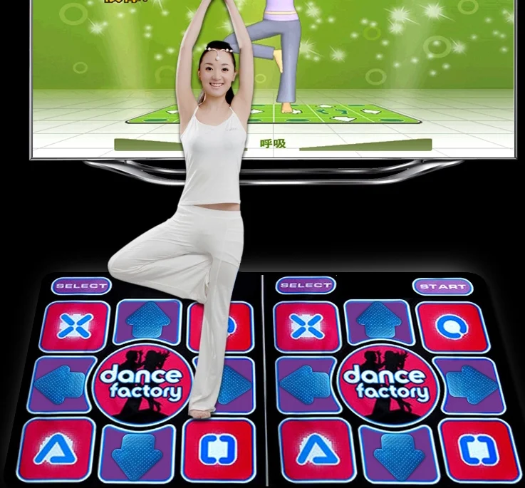 
8bit 16bit 32bit TV PC USB Game Dance Pad Yoga Sport Twin Dance Mats 