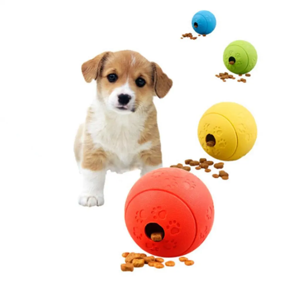 Indestructible Dog Feed Toy Treat Dispensing Dog Pet Toy Ball Style