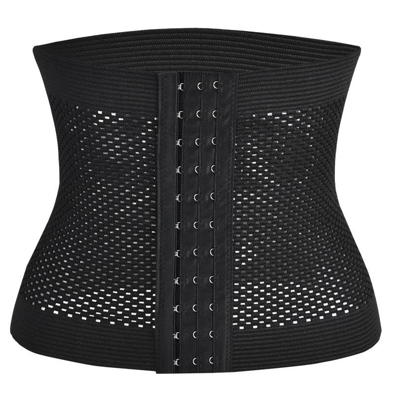 

Fat Burning Belt Waist Trainer Belt Waist Cincher Trimmer Slimming Body Shaper Trimmer Belt, Black ,skin