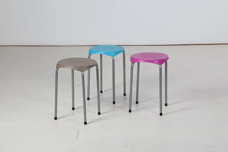 Wholesale many different colors portable stackable simple home restaurant modern dining chair metal 