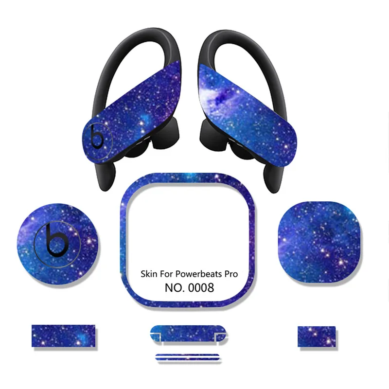 

2021 Released Ultra Thin Precise Cutting Vinyl Protective Skin Wireless Earphone Decal Sticker for Powerbeats Pro, Custom optional