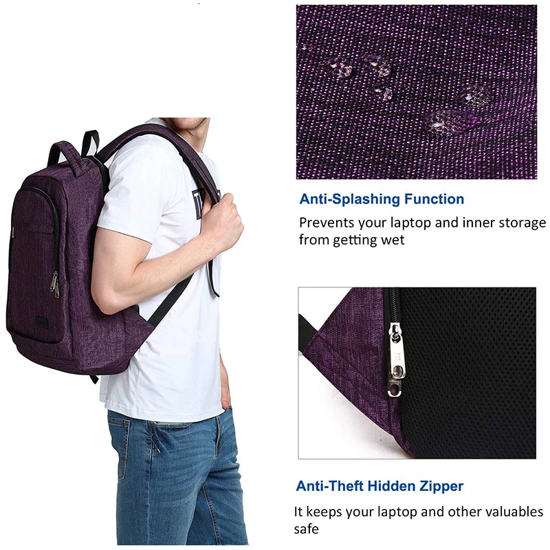 
Wholesale New Arrival High Quality waterproof USB phone Charging teens Laptop school Backpack 