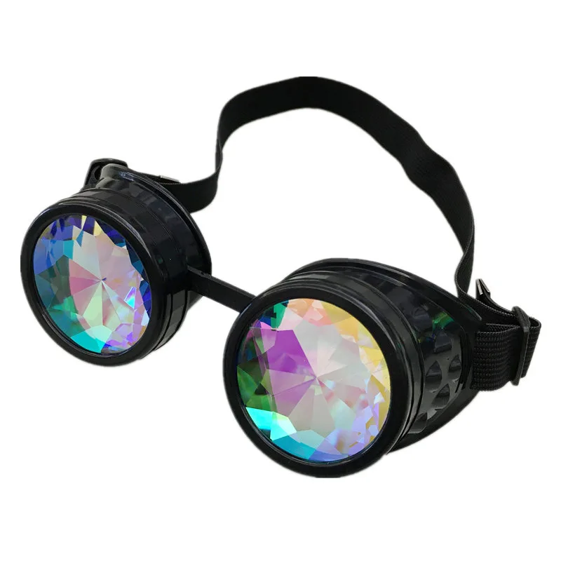 

Nicro Vintage Goth Steampunk Style Outfit Street Costume Party Supplies Kaleidoscope Goggles Windproof Goggles