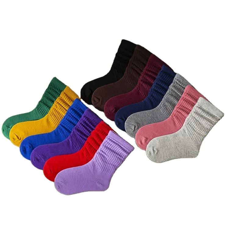 

Children colourful school red kids designer socks young girls slouch tube socks boy slouch socks kids, Picture shows