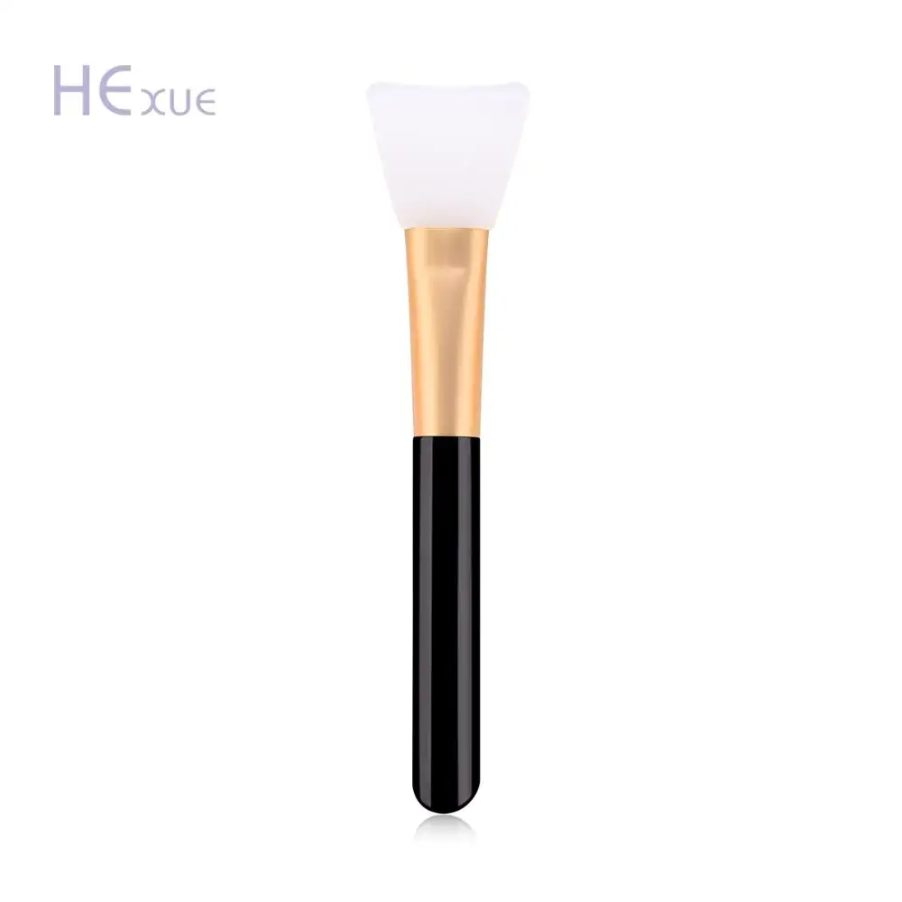 

private label travel black wooden handle silicone facial mask brush