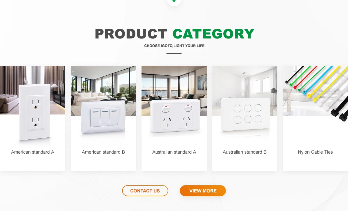 Zhejiang Igoto Electric Co., Ltd. - Wall switch socket, Nylon cable tie