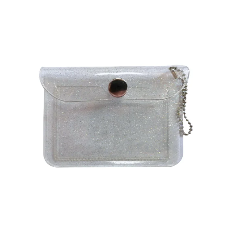 

Transparent PVC credit card card holder, Clear