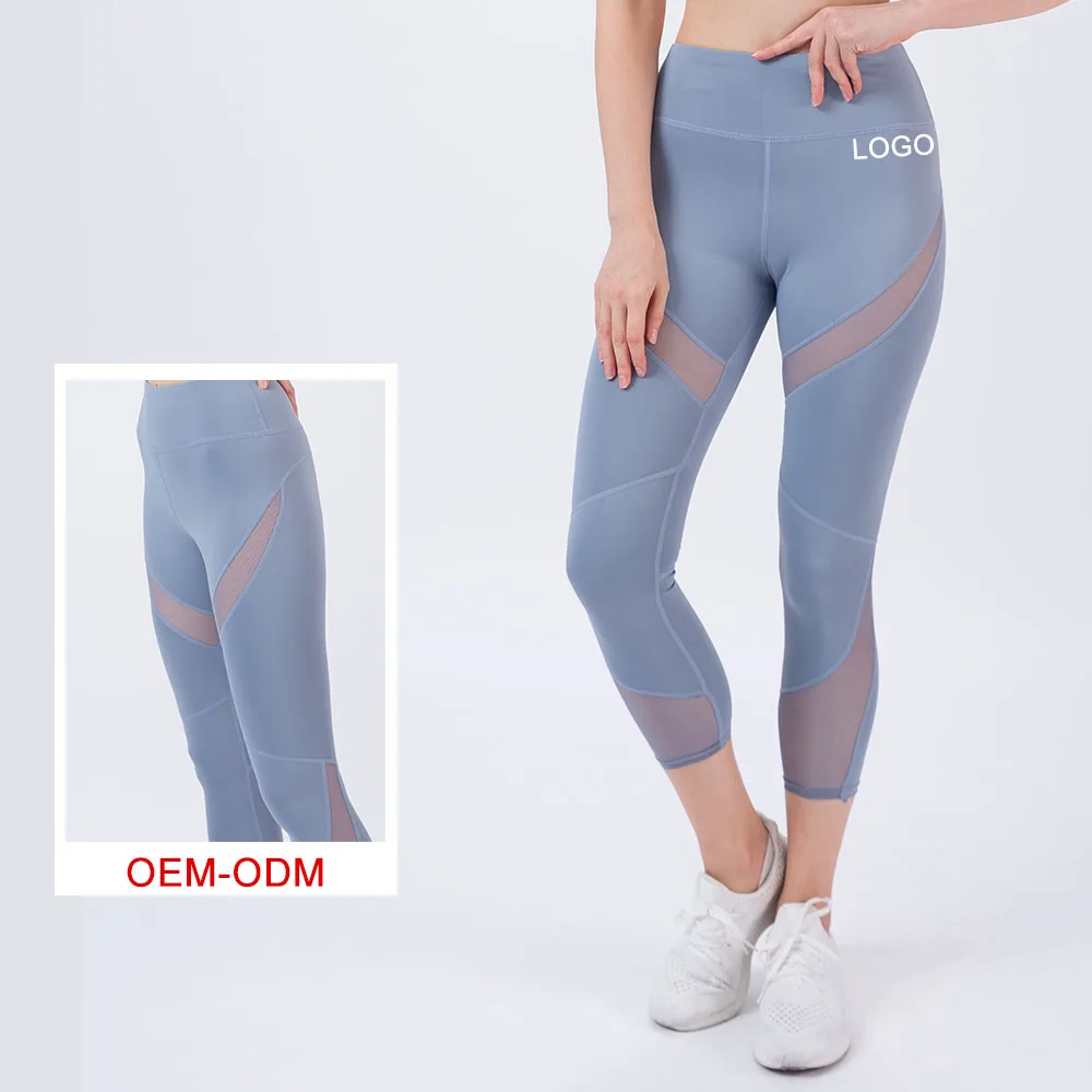 

Wholesale Cheap Price Women Workout Fitness Gym Wear Leggings High Waisted Sportswear Mesh Yoga Pants