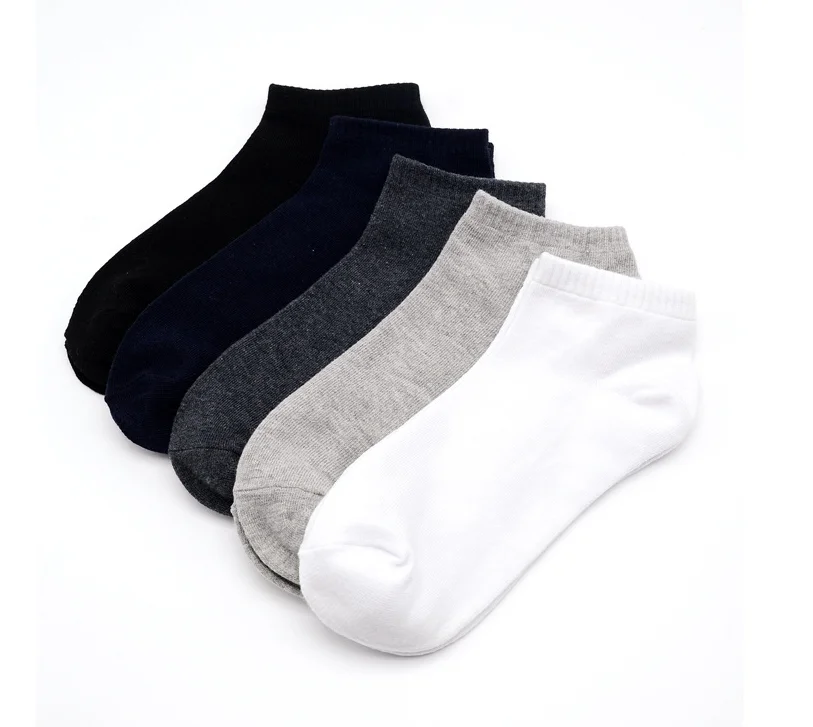 

Men's plus size socks 100% cotton spring and summer sports 44-48 plus size boat socks