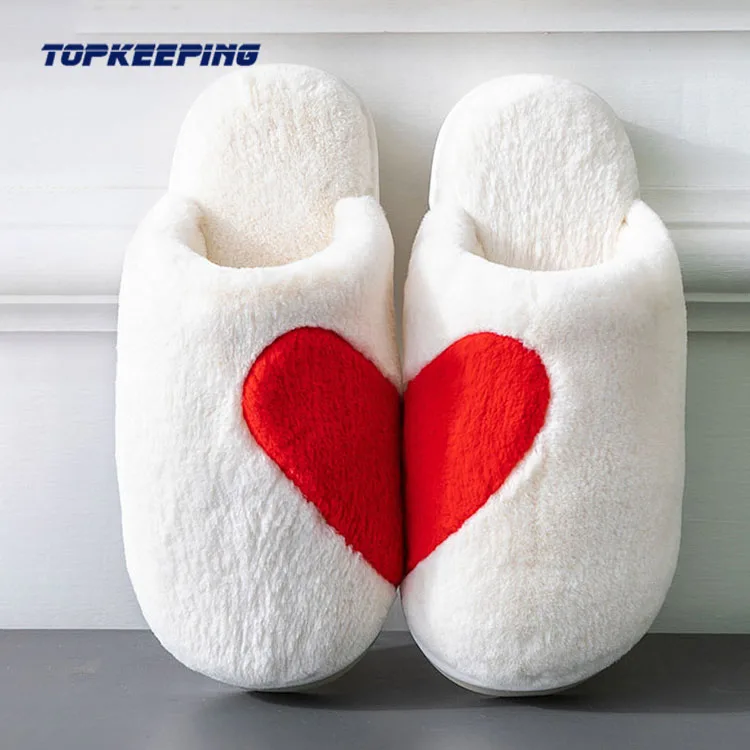

1D0035 Design House Home Shoes Woman Indoor Winter Fur Plush Fluffy Slipper