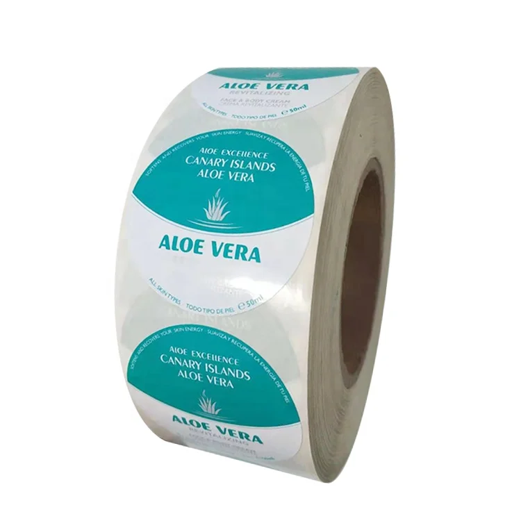 
Custom Waterproof Synthetic Paper Bottle Label, Adhesive Roll Logo Label Sticker, Custom Adhesive Bottle Label Printing 