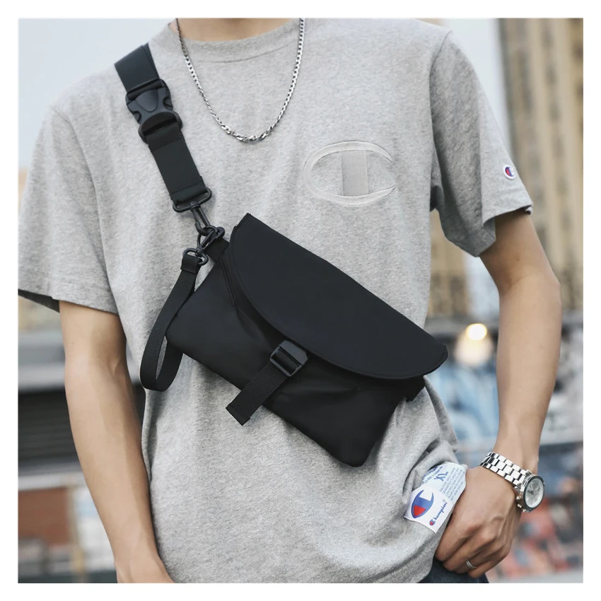 

Casual Small Mobile Phone Sling Purse Unisex Cross-body Breast Bag Street Fashion Women's Purse Sports Shoulder Bag For Men, Black, gray, purple