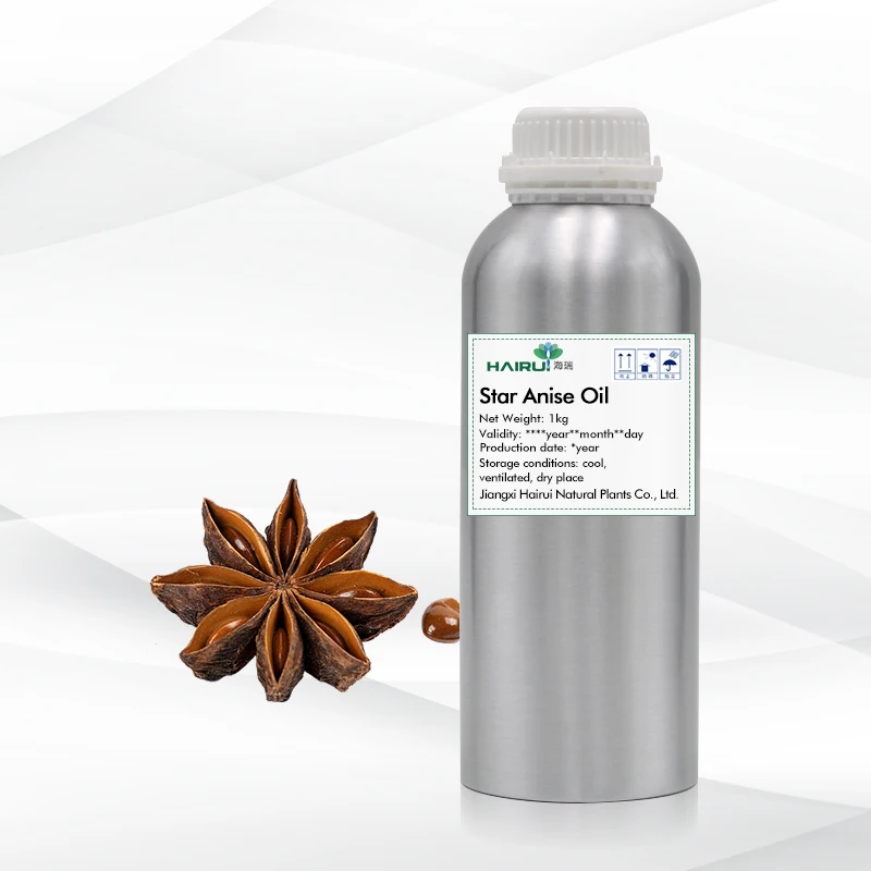 

30ml free sample factory wholesale food grade cold pressed pure natural star anise oil