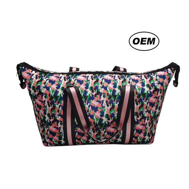 

Large Travel Handbag Camo Women OEM Orders Waterproof Neoprene Accept Customized Logo Designer Custom 1pc/polybag