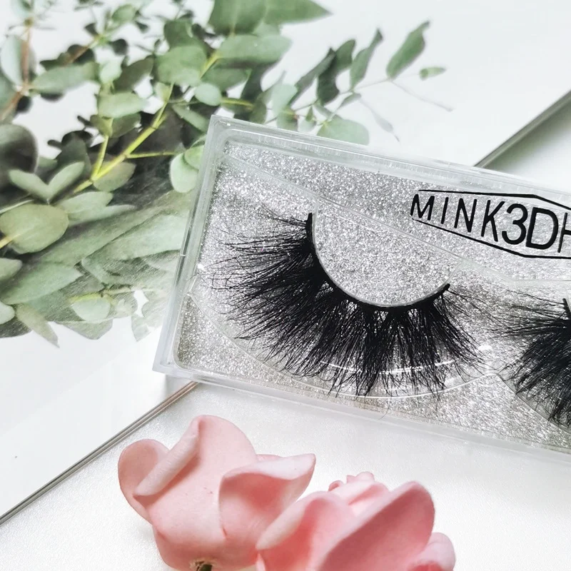 

2020 new 25mm handmade 3D 5D fluffy mink strip eyelashes mink eyelash vendors bulk