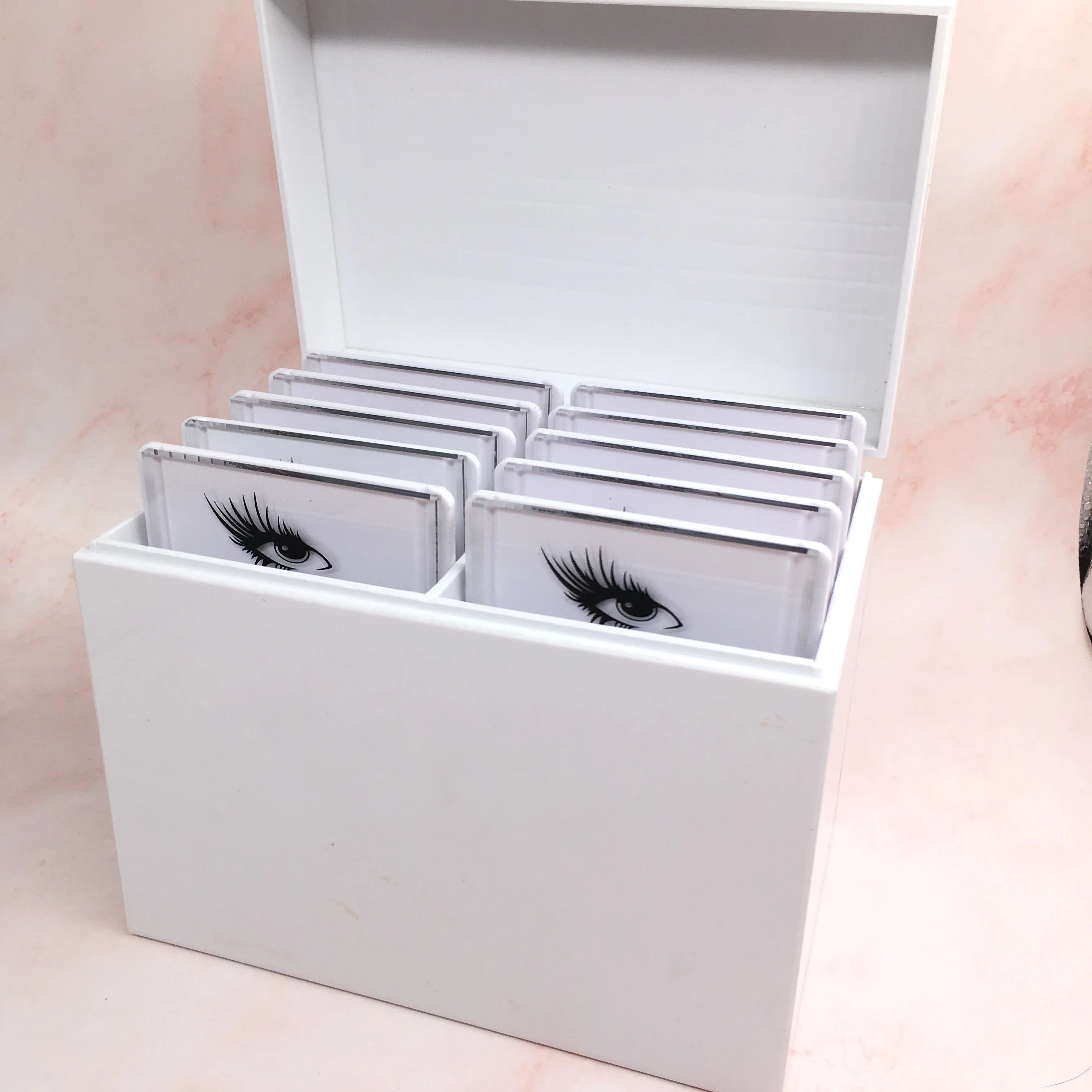 Acrylic Lash Storage Box With 10 Pallets Buy Plastic Storage Box