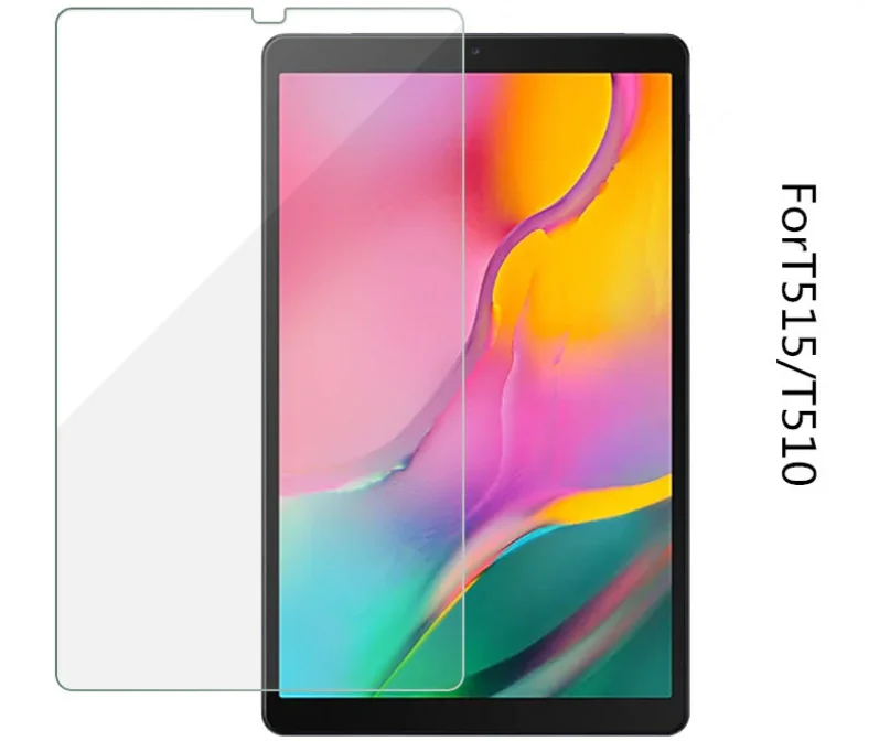 

Shockproof Protective Film Transparency 9H Custom Made Anti-Scratch Tempered Glass For Samsung Tab 10.1 T510 T515, Transparent