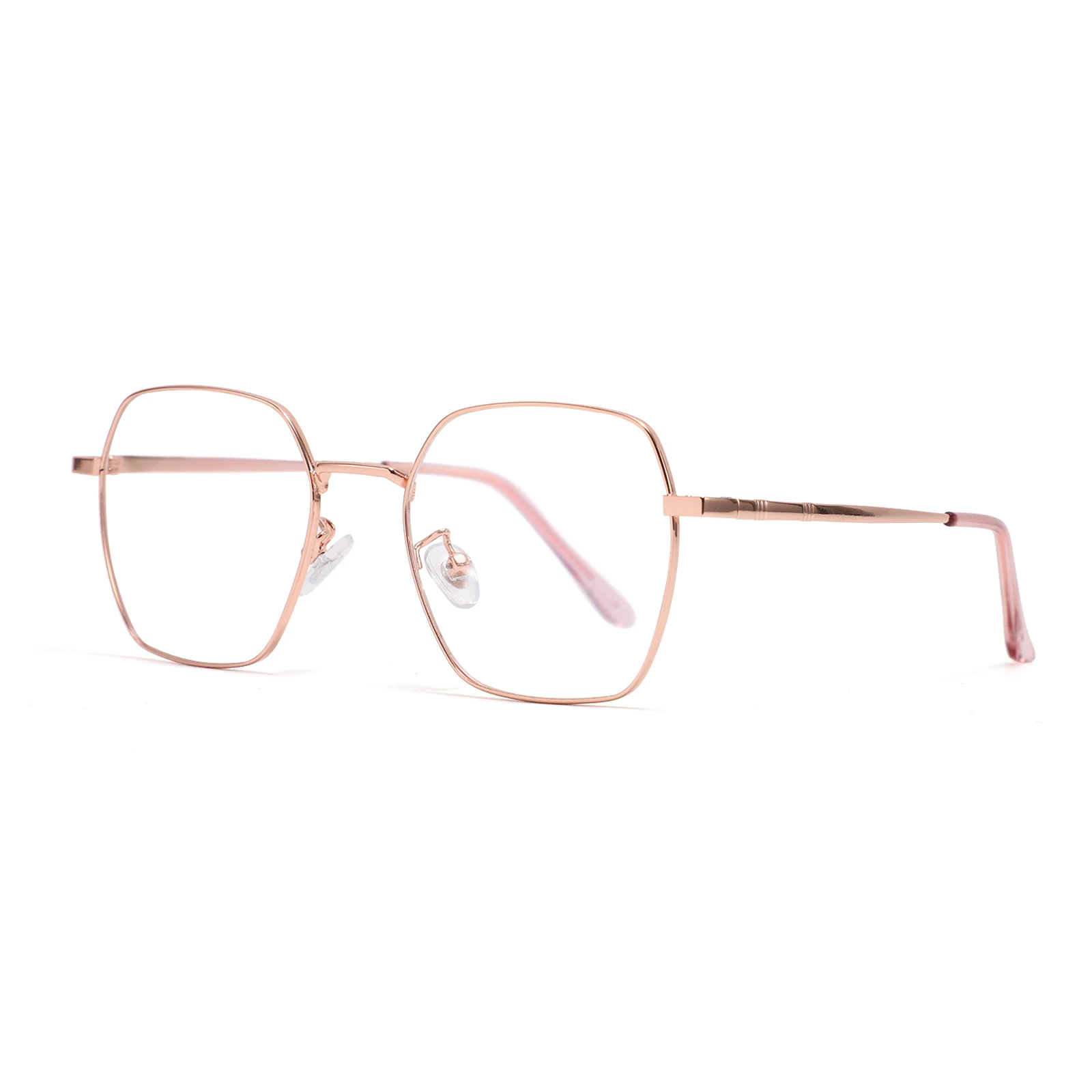 

Rose Gold Metal Custom logo vintage branded optical frames mens woman, Customized color