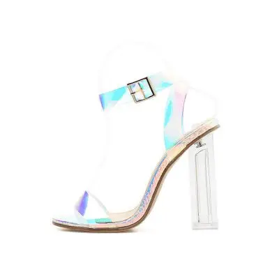 

Crystal heels hot style silver sandals hot style, As shown in figure