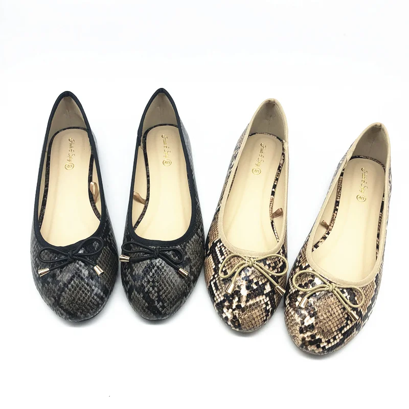 

new arrival quality breathable work shallow mouth bow flat shoes for women, As picture show or customized