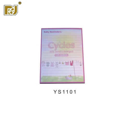 

Economical custom set box cube notepad with sticky, Cmyk/pantone color