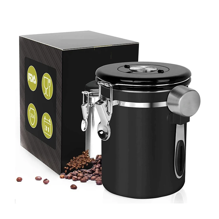 

16 oz Stainless Steel Container for the Kitchen Airtight tea coffee sugar canisters, Customized color