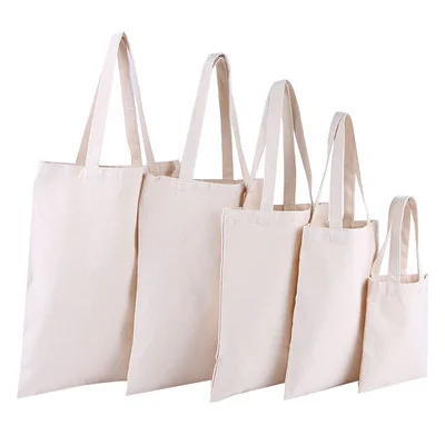 

High Quality Cheap Reusable Canvas Handbag Custom Logo Printed Eco-friendly Cotton Canvas Shopping Tote Bags, Beige/black/custom color