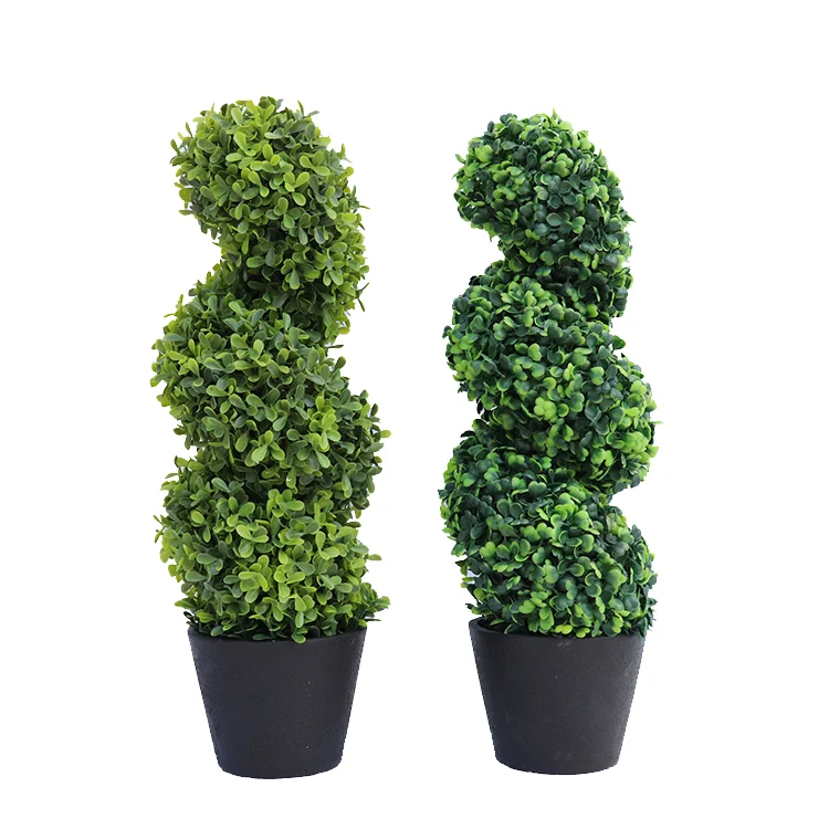 

Factory Indoor Artificial grass ball Plant Boxwood Grass Ball Plant Topiary bonsai Tree MY888