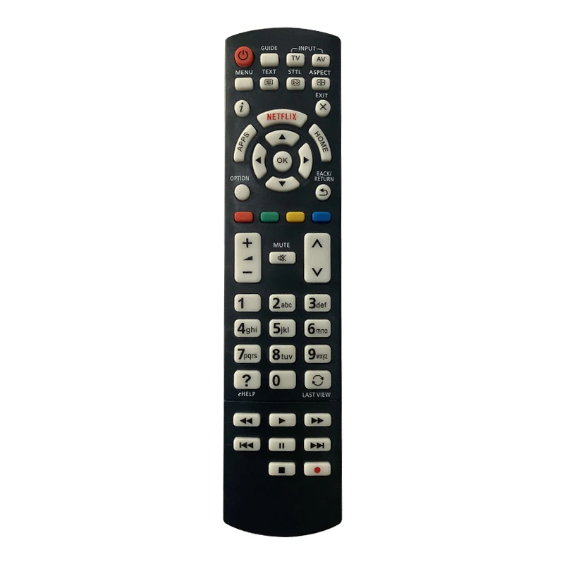 

N2QAYB001010 Universal Remote Control for Panasonic Smart LCD LED 3D HD Smart TV'S with Netflix Shortcut Button, Black color/ oem