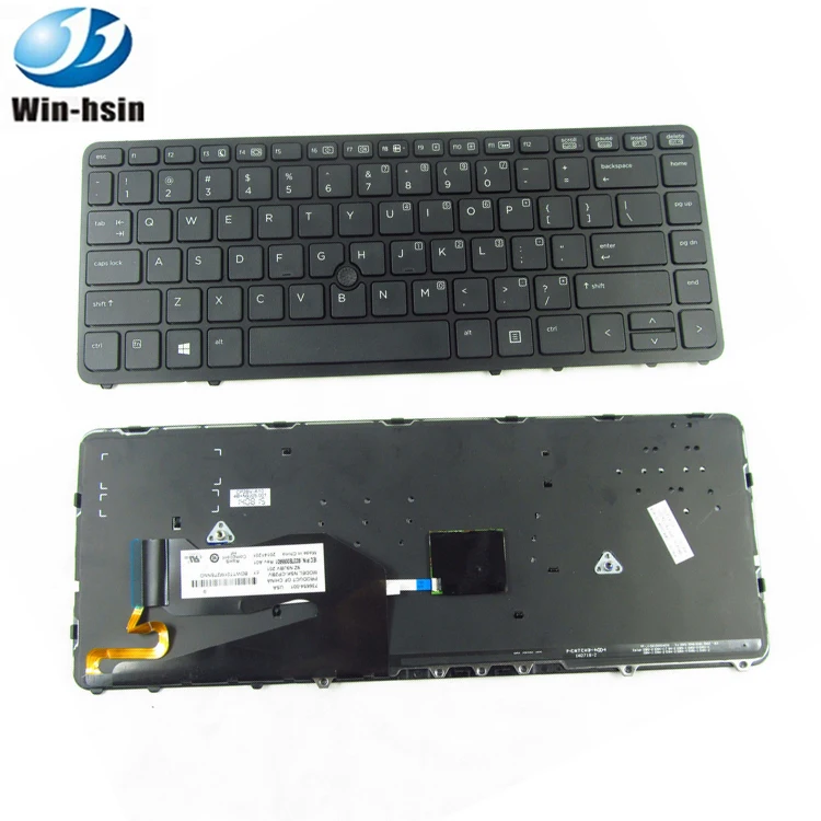 

New lighting keyboard laptop With Frame for HP EliteBook 840 G1 850 G1 US/Black