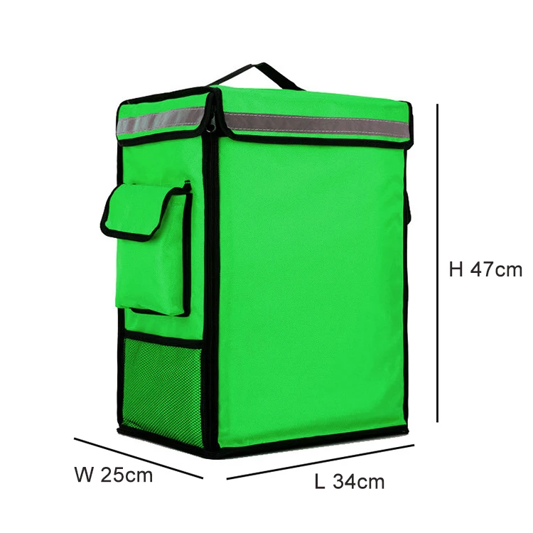 

40 Liter Big Blank Can Cooler Bag Thermal Insulated Food Delivery Backpack for Camping, Takeaway, Orange, blue, black, green, red