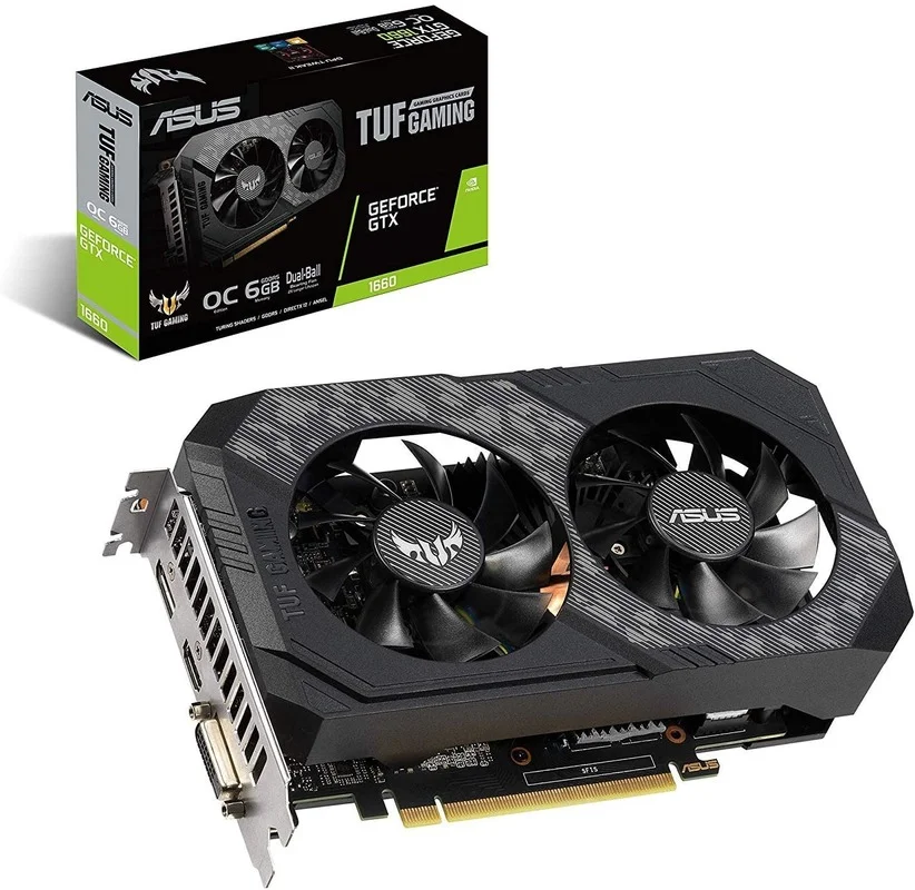 

New ASUS TUF Gaming GeForce GTX 1660 Super Overclocked 6GB Edition Gaming Graphics Card (TUF-GTX1660S-O6G-GAMING)