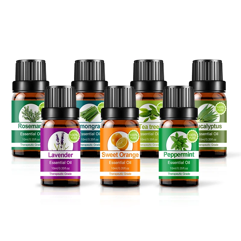 

Private label 100% Pure Organic Oil Gift set Therapeutic Grade Aroma Diffuser Essential Oil for skin care