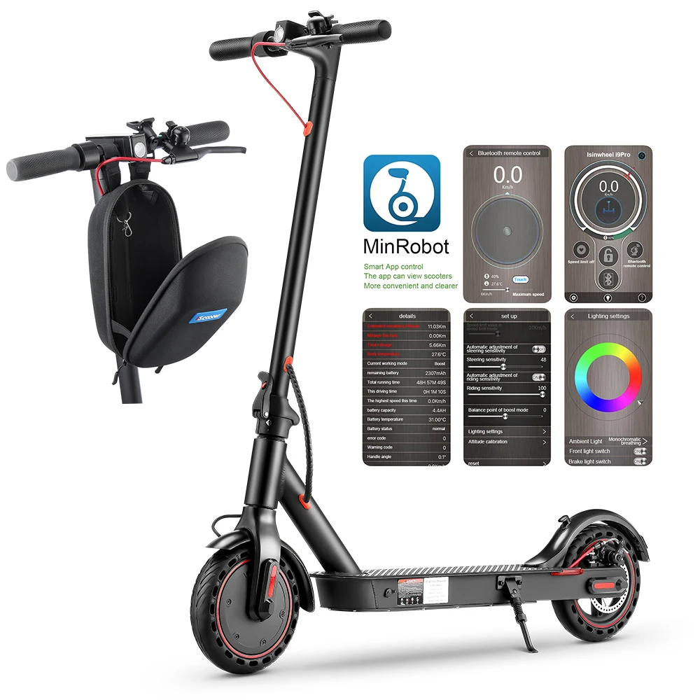 

iScooter 7.5Ah 30km/h scooter electrique 8.5 inch scooter europe warehouse adult Folding 350W electric scooter